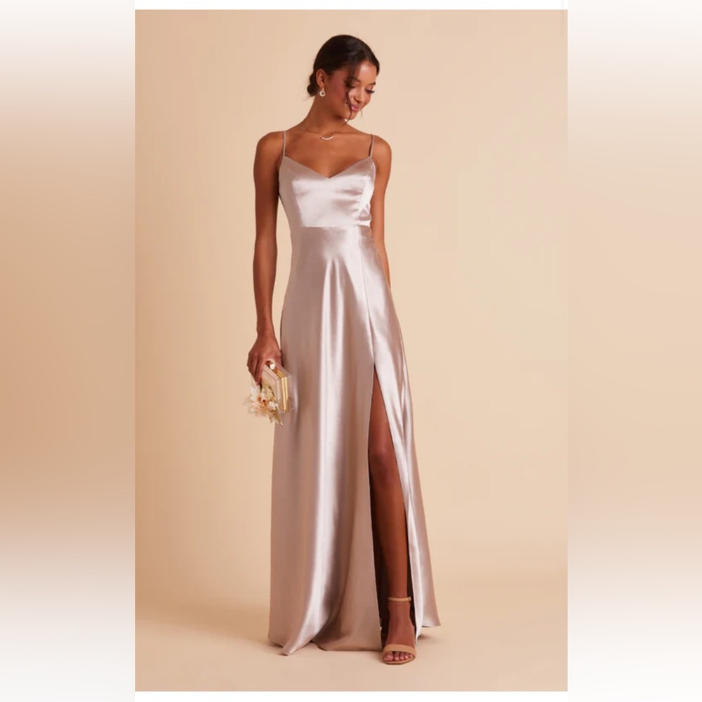 Birdy Grey Jay Satin Dress - Taupe